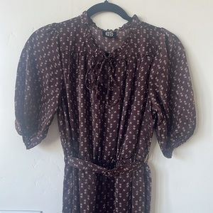 Like new, Bobeau brown maxi dress